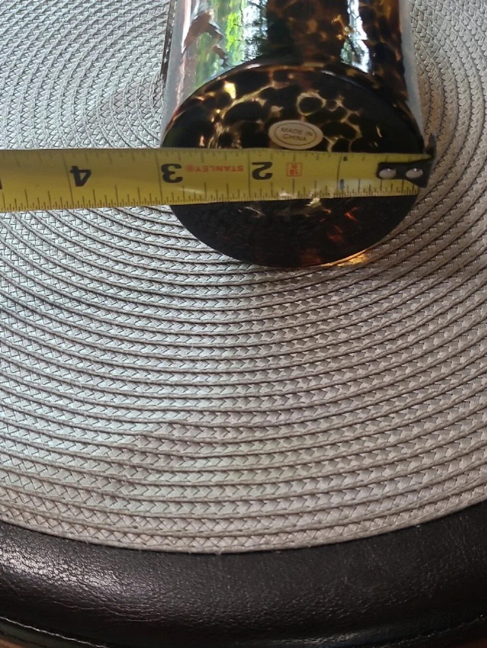 Laura Ashley Animal Print Glass Soap Dispenser
